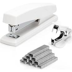 Deli Desktop Office Stapler 25 Sheet Capacity - White