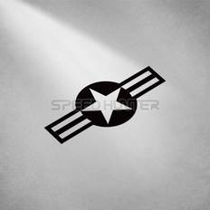 Maxpower (B 10x5 CM) Reflective Stickers Motorcycle Decals USA Air Force Stickers Tactical