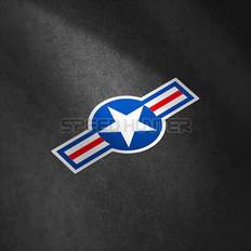 Maxpower (15x7CM No Reflective) Reflective Stickers Motorcycle Decals USA Air Force Stickers Tactical