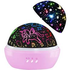 Hongid Unicorn & Star Projector Night Light