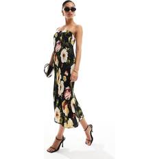Clothing Abercrombie & Fitch Emerson strapless printed maxi dress in pink