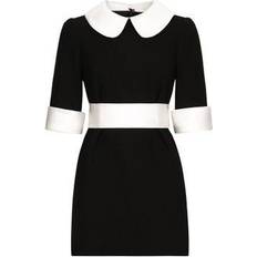 Lana Vestiti Dolce & Gabbana Short wool crepe dress black