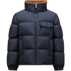 Moncler Boys Jackets Children's Clothing Moncler Boy's Cayden Faux Fur Trim Jacket, 8-14 DARK BLUE