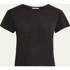 Agolde Adine Shrunken Tee CHARCOAL HEATHER (Medium)