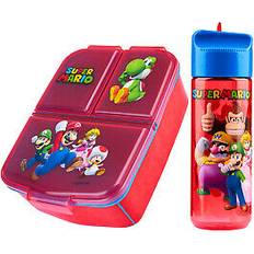 Super Mario kids compartment lunch box and bottle set