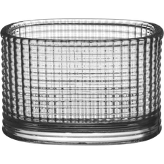 Orrefors Magica Super Ellipse Gray Candle Holder 5cm