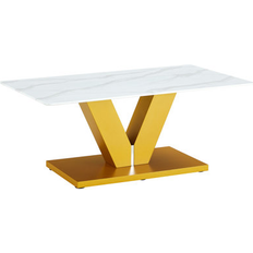 Rectangle - Yellow Coffee Tables Ivy Bronx Marcenia Single 17.3 H x 43.3 W x 23.6 D Coffee Table