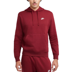 Nike Sportswear Club Fleece Pullover Hoodie - Team Red/White