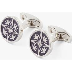 Blue Cufflinks Simon Carter Bouquet Enamel Cufflinks - Navy/Silver