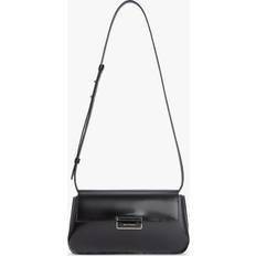 Lack Axelremsväskor BY FAR Tilda Semi Patent Leather Crossbody Bag, Black