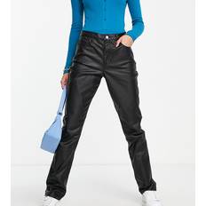 Missguided Missguided Tall Wrath Svarta jeans med hög midja och beläggning-Svart/a