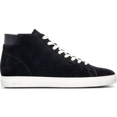 Clae Bradley Leather Mid-Top Trainers, Black