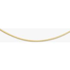 IBB Mini Round Snake Chain Necklace 18ct Gold