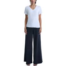 Metallic Trim V-Neck T-Shirt