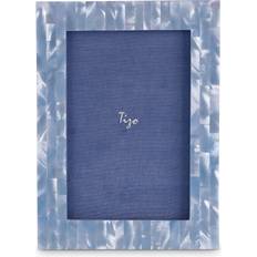 Tizo MOTHER OF PEARL 4" x 6" - Blue (4X6) Photo Frame