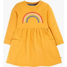 Gold Dresses Frugi Kids' Niamh Dress, Gold