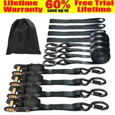 Dayplus 4x Heavy Duty Ratchet Tie Down Straps 800 kg Load