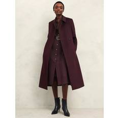 Purple - Women Coats Hobbs Hobbs Livia Wool Coat