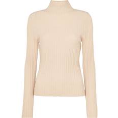 Knitted Sweater - White Jumpers Whistles Textured Detail High Neck Jumper, Ivory