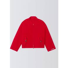 Acrilico Giubbotti Marella Medusa Wool Bomber Jacket, Red