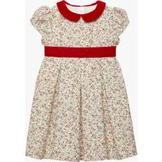 Gold Dresses Children's Clothing Trotters Kids' Ruby Trim Floral Party Dress, Multi