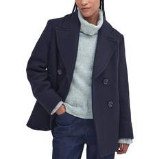 Barbour Coats Barbour Ingrid Wool Peacoat Blue