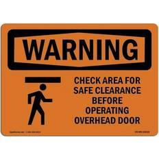 Office Supplies SignMission OSHA Warning Sign 12 x 18 in.