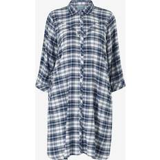 Zhenzi Skjortklänning Zh-Neta 877 Shirt Dress 3/4 - Blå