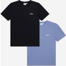 HUGO BOSS Kids' T-Shirts, Pack of 2, Black/Blue