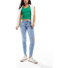 Mango Bukser & Shorts Mango skinny destroy jeans in blue