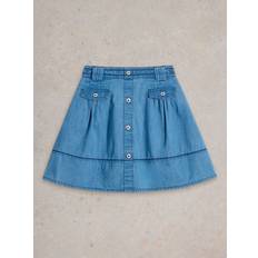 White Stuff Kids' Chambray Skirt, Blue