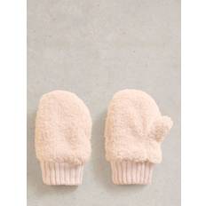 White Stuff Kids' Borg Mittens, Light Beige