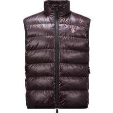 Rouge Gilets Moncler Grenoble Doudoune Sans Manches - Marron