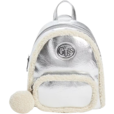 Guess Women Backpacks Guess Gina Sherpa Backpack - Silver