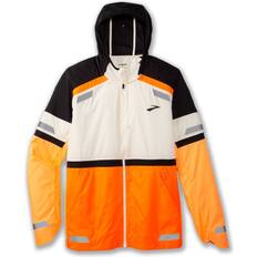 Brooks Run Visible Jacket 2.0 - Orange White/Black