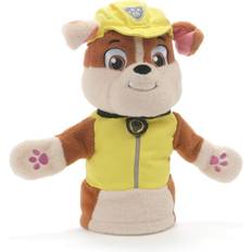 Soft Toys Gund Paw Patrol Rubble Hand Puppet Plush Stuffed Animal Dog, Yellow, 11"