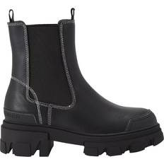 Faux Leather Chelsea Boots Kurt Geiger KG Kurt Geiger Trekker Chunky Chelsea Boots, Black