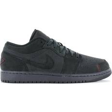 Chaussures de Basket Jordan Air Low SE Craft "Dark Smoke/Red" sneakers men Rubber/Calf Leather/Fabric Black