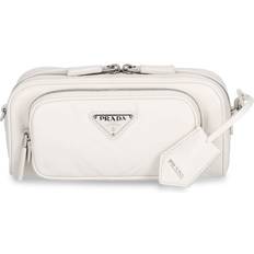 Prada Handbags Prada Stilig Lærveske for Daglig Bruk White ONE Size