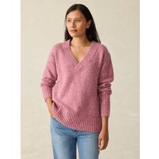 Merino Wool Tops Faherty Driftwood Donegal Sweater Berry Shak