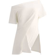 XL Vestidos Courreges CourrèGes-Boat-Neck Mini Dress Abiti Bianco-Donna White