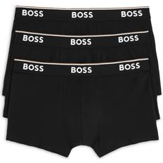 Underwear BOSS Hugo Men's 3-pack Stretch Cotton Regular Fit Trunkstrunk 3p Co/El 10146061 013 Trunks, Black