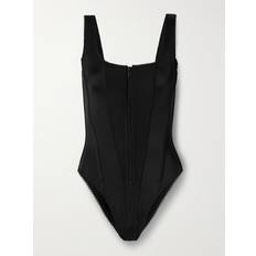 Balenciaga Swimwear Balenciaga Picot-trimmed Swimsuit Black