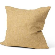 Linen Cushion Covers Mercana Linen Pillow 22.0 H x 22.0 W x 0.2 D - Linen/Textured Mustard Cushion Cover Yellow