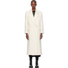 Men - White Coats BOSS Boucl-tweed slim-fitting coat with quilted lining- White Women's Formal Coats