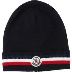 Moncler Bonnets Moncler Bonnet En Laine Tricolore - Noir