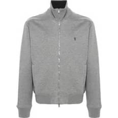 Givenchy Givenchy-Metallic Logo Felpe Grigio-Uomo Gray