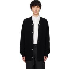 Lana Cárdigans Comme Des Garçons Shirt Shirt-Wool Cardigan Maglioni Nero-Uomo Black