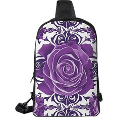 Crossbody ryggsäck MYGANN Roses Adjustable Strap Large Capacity Crossbody Bag - Purple