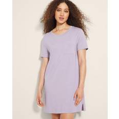 Purple Nightgowns Soma Women's Cotton Short Sleeve Nightgown in Purple